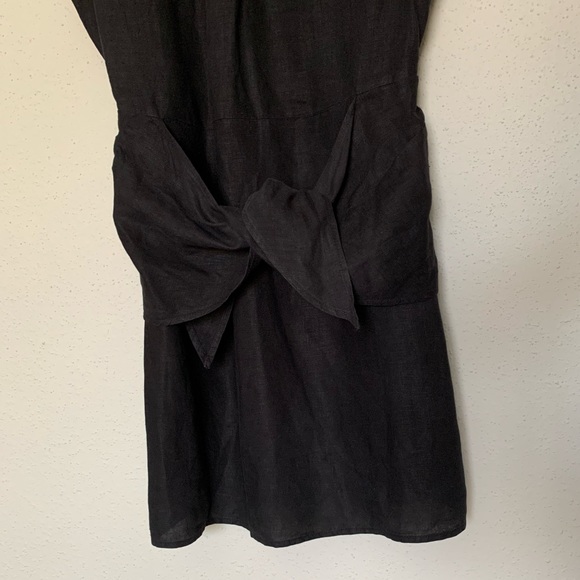 Joie Adoette 100% Linen Dress Black Size S - Picture 9 of 11